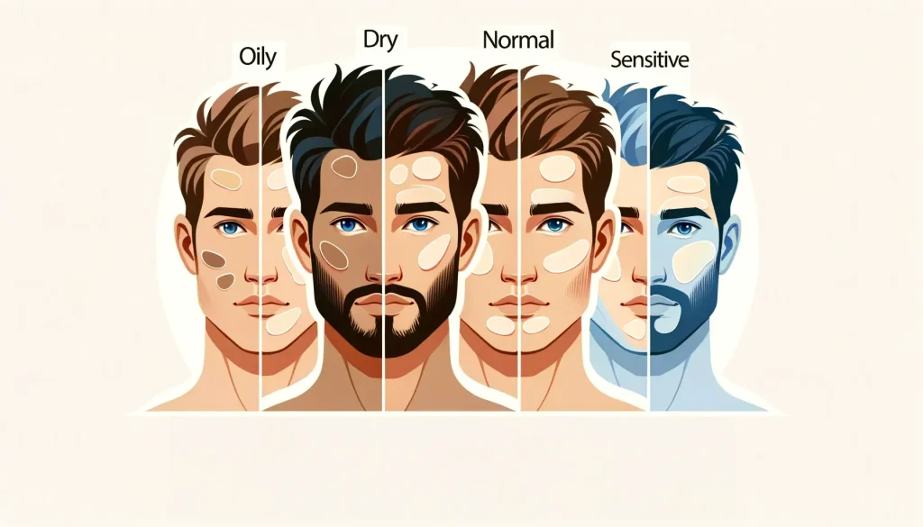 Understanding different types of skin for men's skincare