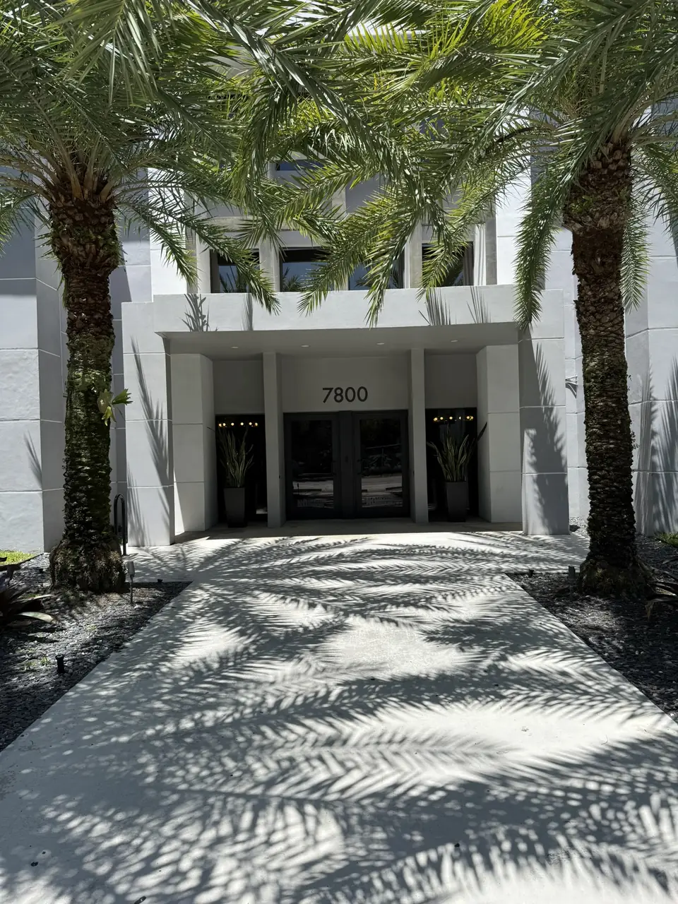 The entrance of 7800 SW 57th Ave, the Sunset Medical Arts Building